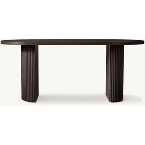 <span class=keywords><strong>Bureau</strong></span> d'<span class=keywords><strong>angle</strong></span> cannelé moderne haut <span class=keywords><strong>de</strong></span> gamme RH, <span class=keywords><strong>table</strong></span> <span class=keywords><strong>de</strong></span> <span class=keywords><strong>bureau</strong></span> en bois, console design pour la maison, le salon ou l'entrée - Product Image 5