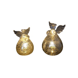 Top Quality Glass Angel Bell Ornaments Lampworking Glass Angel