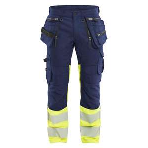 BLAKLADER - 113011498933C44 Pantalones de alta visibilidad Stretch Azul marino/amarillo-EAN 7330509949191 ROPA DE TRABAJO DE LA HI-VIS - Product Image 1
