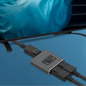 VCOM – Nouveau répartiteur DP 4K 60Hz <span class=keywords><strong>HD</strong></span> multiport 1.2V avec commutateur bidirectionnel 1 entrée 2 sorties et 2 entrées 1 sortie - Product Image 2