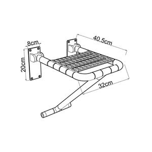 Silla <span class=keywords><strong>de</strong></span> <span class=keywords><strong>Ducha</strong></span> Plegable <span class=keywords><strong>de</strong></span> Pared, Moderna, <span class=keywords><strong>de</strong></span> Acero Inoxidable y ABS, Asiento <span class=keywords><strong>de</strong></span> Baño Seguro <span class=keywords><strong>para</strong></span> Personas <span class=keywords><strong>Mayores</strong></span> y Ancianos en Apartamentos - Product Image 6