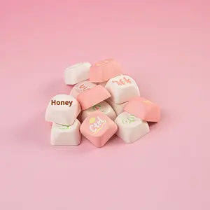 Ensemble <span class=keywords><strong>de</strong></span> touches M-O-A <span class=keywords><strong>haut</strong></span> <span class=keywords><strong>de</strong></span> <span class=keywords><strong>gamme</strong></span> à thème pêche, 5 faces, PBT, sublimation thermique, mignonnes, arrondies, compatibles avec les claviers mécaniques - Product Image 4