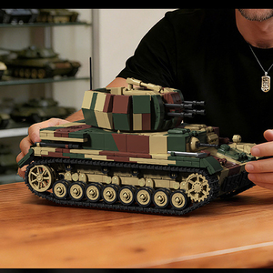 1/28 Véhicule anti-aéronautique allemand Flakpanzer IV Wirbelwind Seconde Guerre mondiale Modèles militaires en miniature Kits de construction en blocs - Product Image 5