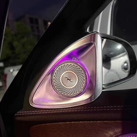 Tweeter Giratorio 4D con Luz Ambiental de 64 Colores para Mercedes Clase C/GLC W205 W253 - Altavoz LED para Auto