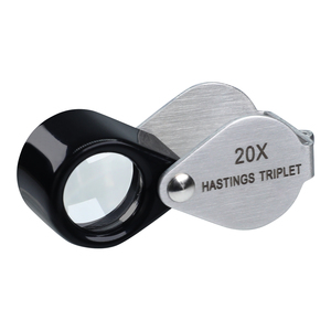 Pocket-size 20x Jewelry Loupe Magnification High-quality W/ Optical Glass Triplet Lens, Stainless Body, Foldaway <b>Watch</b> Repair - Product Image 1