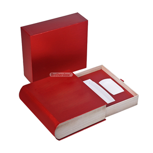 Manufacture Biodegradable Custom Logo Gift Box Packaging Customized Book Shaped Drawer Box With Ribbon - Product Image 3