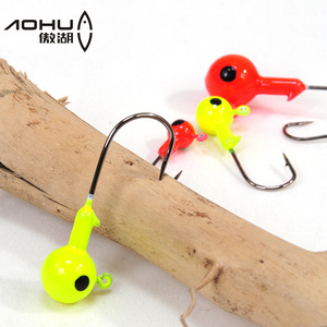 Hameçons Aohu à tête plombée 3.5g 5g 7g, peints, pour leurres de pêche au bar, version renforcée - Product Image 1