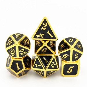 Set di Dadi Classici a Colori Solidi per Giochi da Tavolo DND, Angolo Retto, 7 Pezzi, Prodotto a Shenzhen, Vendita Diretta dalla Fabbrica - Product Image 4