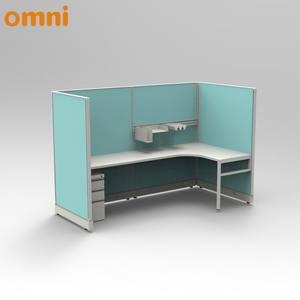 옴니 1인용 워크스테이션 책상 모던 디자인 사무실 큐비클 알루미늄 파티션 수출용 가구 스틸 금속 소재 - Product Image 5