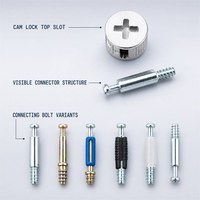Vis à came personnalisées pour meubles de présentation de point de vente, quincaillerie OEM