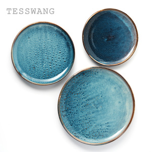 Vajilla <span class=keywords><strong>de</strong></span> Porcelana <span class=keywords><strong>para</strong></span> Hostelería Directo <span class=keywords><strong>de</strong></span> Fábrica TESSWANG, Platos <span class=keywords><strong>de</strong></span> Porcelana Azul Cerámica <span class=keywords><strong>para</strong></span> Restaurante - Product Image 5