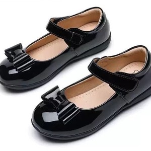 Girls Black Polyurethane velcro Closure Shoes Spring Summer Style British-style <strong>School</strong> Single-layer Performance <strong>Pumps</strong> - Product Image 5