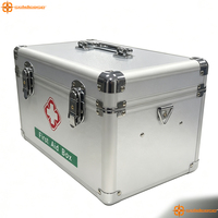 Boîte de premiers secours en aluminium sur mesure avec mousse personnalisée pour l'organisation des équipements médicaux