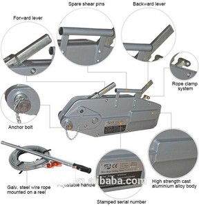מנוף הרמה ידני עם כבל פלדה 0.8 טון - Product Image 2