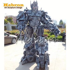 Traje <span class=keywords><strong>de</strong></span> robot andante rentable, disfraz <span class=keywords><strong>de</strong></span> mascota <span class=keywords><strong>de</strong></span> robot con luz LED para adultos, el más vendido <span class=keywords><strong>de</strong></span> Guangzhou Hebron, para actuaciones. - Product Image 4
