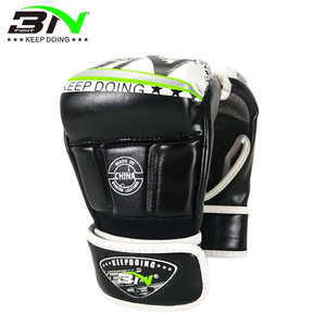 Gants de boxe BN MMA en gros, mitaines de sac de frappe lourds, gants de kickboxing demi-doigts pour <span class=keywords><strong>UFC</strong></span>, sparring, Sanda, pour femmes et hommes - Product Image 2