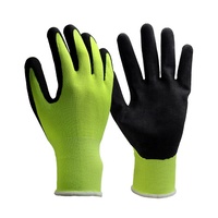 Guantes de Trabajo de Seguridad Recubiertos de Nitrilo Ligeros con Logotipo Personalizado, Resistentes al Desgaste, Flexibles y con Protección para las Manos
