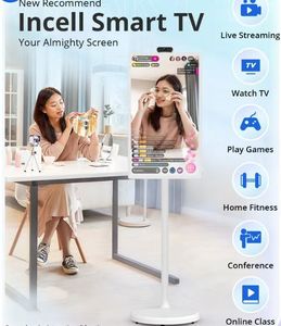 Moniteur SFMINTV 21,5" 27" 32" Smart <span class=keywords><strong>TV</strong></span> mobile rechargeable portable HD1080 blanc - Product Image 4