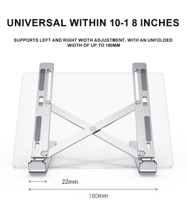 Soporte Plegable para Portátil de Aleación de Aluminio con Logotipo Personalizado, Soporte Ajustable para Portátil, Soporte Metálico para Portátil - Product Image 5