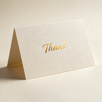 Étiquette personnalisée en papier texturé, carte pliante de marque, carte de remerciement, accessoire cadeau pour boutique, carte pour emballage de produits de détail