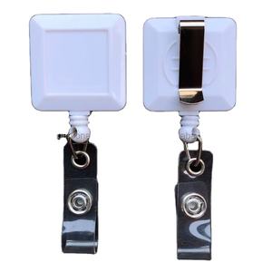 Vierkante Metalen Glijband Clip Aan De Achterkant 31 1/2 Polyester Haspel Koord Hold Id Intrekbare Haspel Badge Houder Clips - Product Image 1