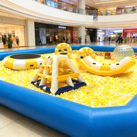 Trampoline aquatique gonflable Plateforme flottante Saut à l'élastique Zone de natation pour enfants Adultes Matériel PVC commercial 100-500 kg