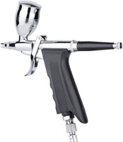 BT-166AK professionnel Portable cuivre aérographe Kit alimentation par gravité 3 tasses gâteau décoration pistolet ensemble pour la cuisson et la peinture