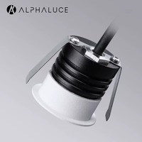 Spot encastrable LED rond 3,5W réglable et dimmable pour plafond, éclairage neuf pour construction, mini downlight 2 LED rose