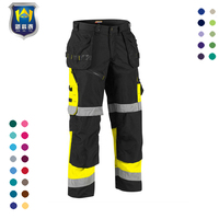 Pantalones Cargo de Seguridad para Hombre de Alta Calidad, Resistentes, de Tela de Polialgodón Rip-Stop, para Trabajo
