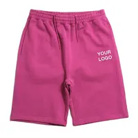 OEM Custom spandex cotton workout gym sport fitness short pant running jogging sweat french terry shorts for men