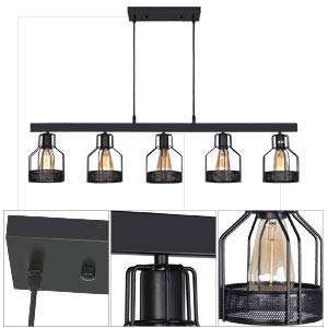 Vintage de hierro jaula colgante lámpara para restaurante <span class=keywords><strong>cafe</strong></span> decorativo - Product Image 4