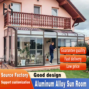 Sân vườn độc lập thiết kế mới nhất phòng tắm nắng hợp kim nhôm kính nhà nhôm bên ngoài phòng mặt trời - Product Image 5