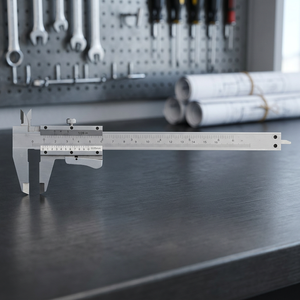 Calibrador Vernier FERVI SATINATO, Precisión de Lectura de 0.02 mm, Rango de 500 mm, Herramienta para Mediciones Precisas - Product Image 3