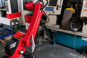 Bras de robot de palettisation industriel à 4 axes, charge utile de 80 kg, portée de 2411 mm pour la charge, la manutention, l'empilage et l'automatisation - Product Image 4
