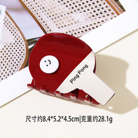 Pince à cheveux créative et mignonne en forme de ballons de sport (football, basketball, volleyball, tennis) pour queue de cheval, pince requin, accessoire capillaire pour fille