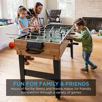 Table de jeu multifonctionnelle 10-en-1 de haute qualité, portable et durable, pour enfants et familles, avec accessoires complets pour salle de jeux et maison