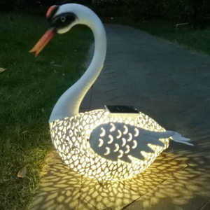 LED cỏ đèn IP65 không thấm nước năng lượng mặt trời thiên nga cảnh quan chiếu sáng trang trí phim hoạt hình sáng ngỗng tượng đèn sân vườn - Product Image 1