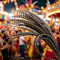 Plumes de faisan de haute qualité pour accessoires de spectacle théâtral, coiffes de défilé, accessoires de cosplay d'Halloween, fabrication d'attrape-rêves