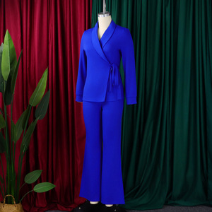 Trajes de Otoño Invierno <span class=keywords><strong>para</strong></span> Mujer, Conjunto de Blazer <span class=keywords><strong>para</strong></span> Oficina, Chaqueta de Manga Larga con Tirantes y Pantalones, <span class=keywords><strong>Traje</strong></span> de Dos Piezas <span class=keywords><strong>para</strong></span> Mujer - Product Image 5
