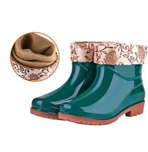 Hot-selling Lightweight PVC <strong>Short</strong> Rain BootsWaterproof Slip Resistant <strong>Wellington</strong> Rain Boots for Women - Product Image 4