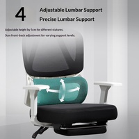 Chaise de bureau ergonomique moderne et simple Taichang Leisure, confortable pour une longue séance assise, respirante en maille, réglable pour étudiant