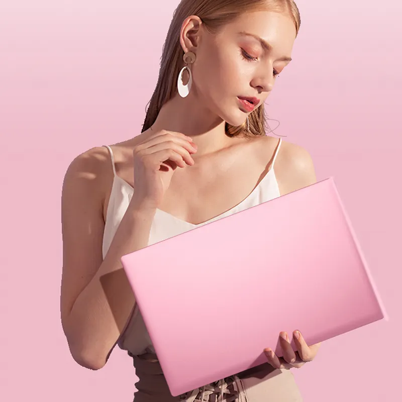 Super Slim Beautiful Pink Laptop For Girl Intel Celeron Portable Laptop Netbook