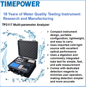 เครื่องวิเคราะห์แบบหลายพารามิเตอร์แบบพกพาสำหรับการทดสอบในห้องปฏิบัติการการตรวจสอบฉุกเฉินสำหรับการบำบัดน้ำเสียด้วยน้ำยาเคมี - Product Image 2
