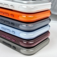 Étui de protection antichoc de luxe à rayures de couleur unie avec coussin d'air pour iPhone 17 Pro/18 Pro Max, coque antichoc à coussin d'air antidérapante