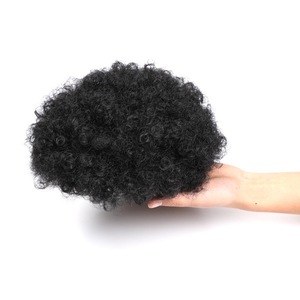 Nuovi Popolari Chignon Afro Ricci Crespi per Donne, Coda di Cavallo Corta Liscia o Riccia in Fibra Sintetica Resistente alle Alte Temperature - Product Image 5