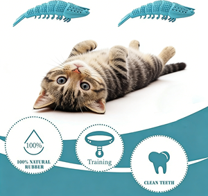 Giocattolo Spazzolino per Gatti, Pulizia a 360 Gradi, Gomma Dura Resistente, Giocattolo Interattivo con Erba Gatta per Animali Domestici, Spazzolino per Cani, Vendita all'Ingrosso - Product Image 3