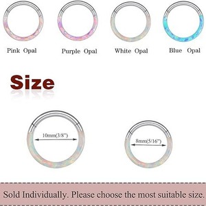 Anneau de nez, anneau de septum, anneau de lèvre, anneau d'oreille en titane G23, <span class=keywords><strong>boucle</strong></span> d'oreille, accessoire de piercing, boucles d'oreilles - Product Image 5