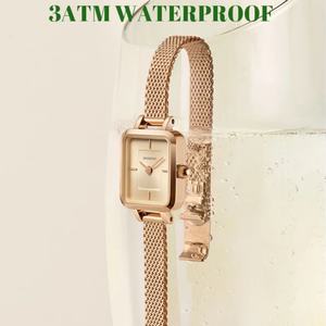 Hot Sale Customizable Women's Square <b>Watch</b> <b>Waterproof</b> Alloy Japan Quartz Movt Ladies' Fashion <b>Watch</b> Custom - Product Image 3