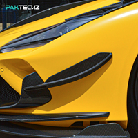 Kit de carrosserie en fibre de carbone sèche Paktechz Canards de pare-chocs avant pour Ferrari F8 Tributo Spider