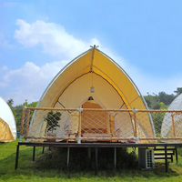 Toile de luxe Glamping Safari Outdoor Glamping Sailing Shape Hotel Tent Waterproof Glamping Safari Lodge Tente pour Camping Resort